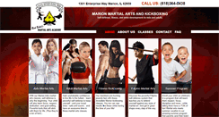 Desktop Screenshot of marionmartialarts.com